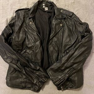 Faux leather jacket